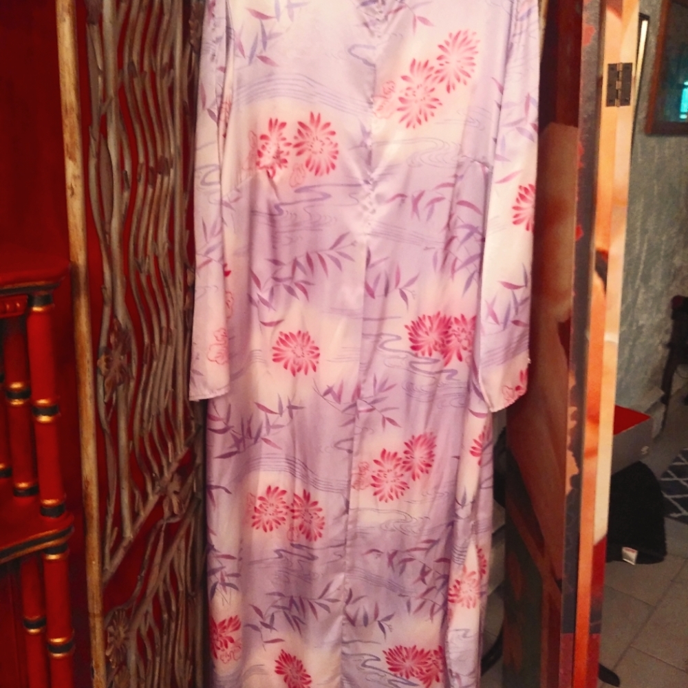 Full length zip up robe